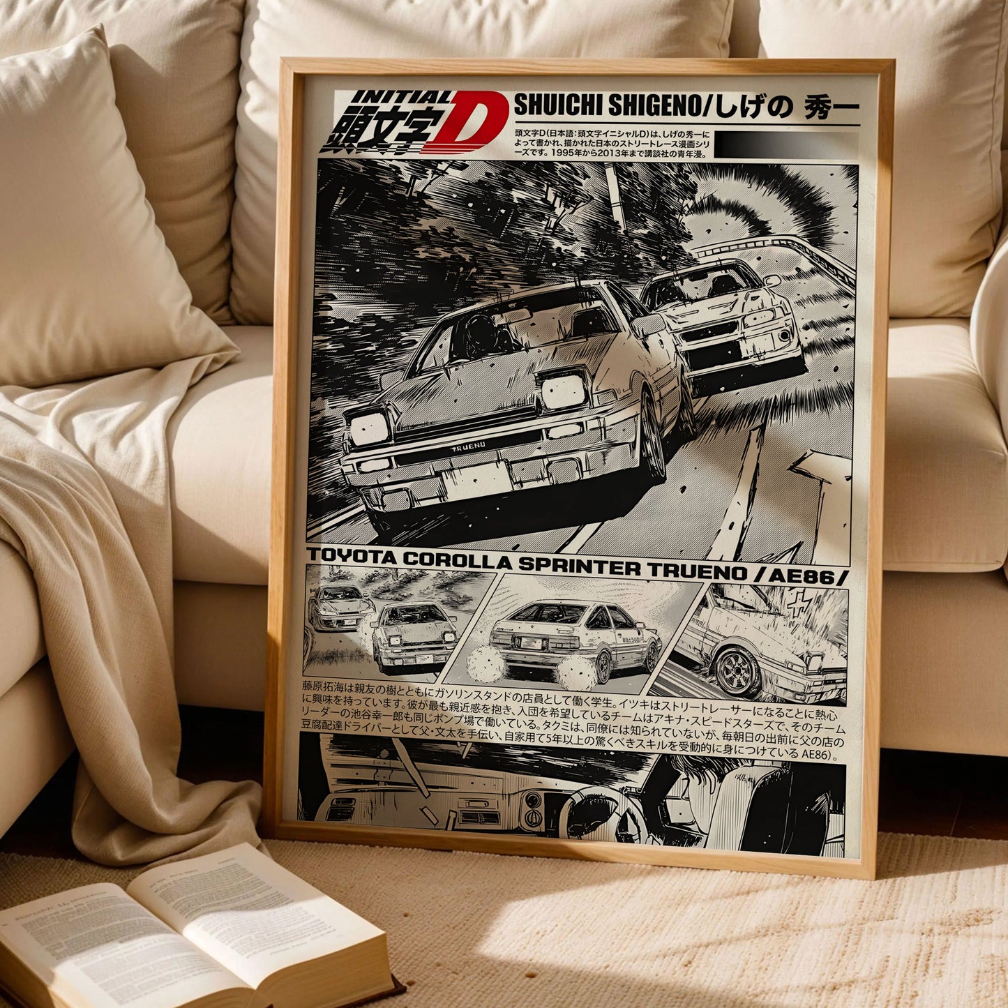 Initial D Anime Manga Poster
