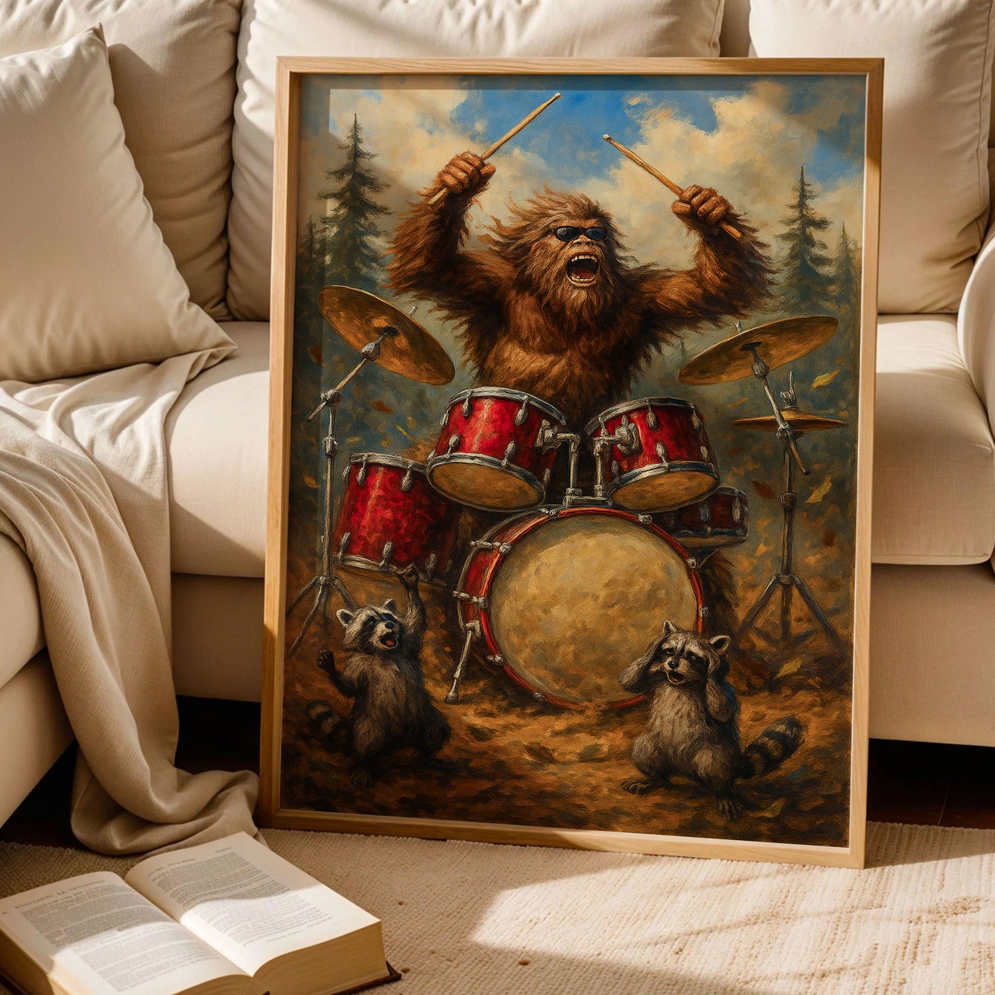 Sasquatch Drummer Poster