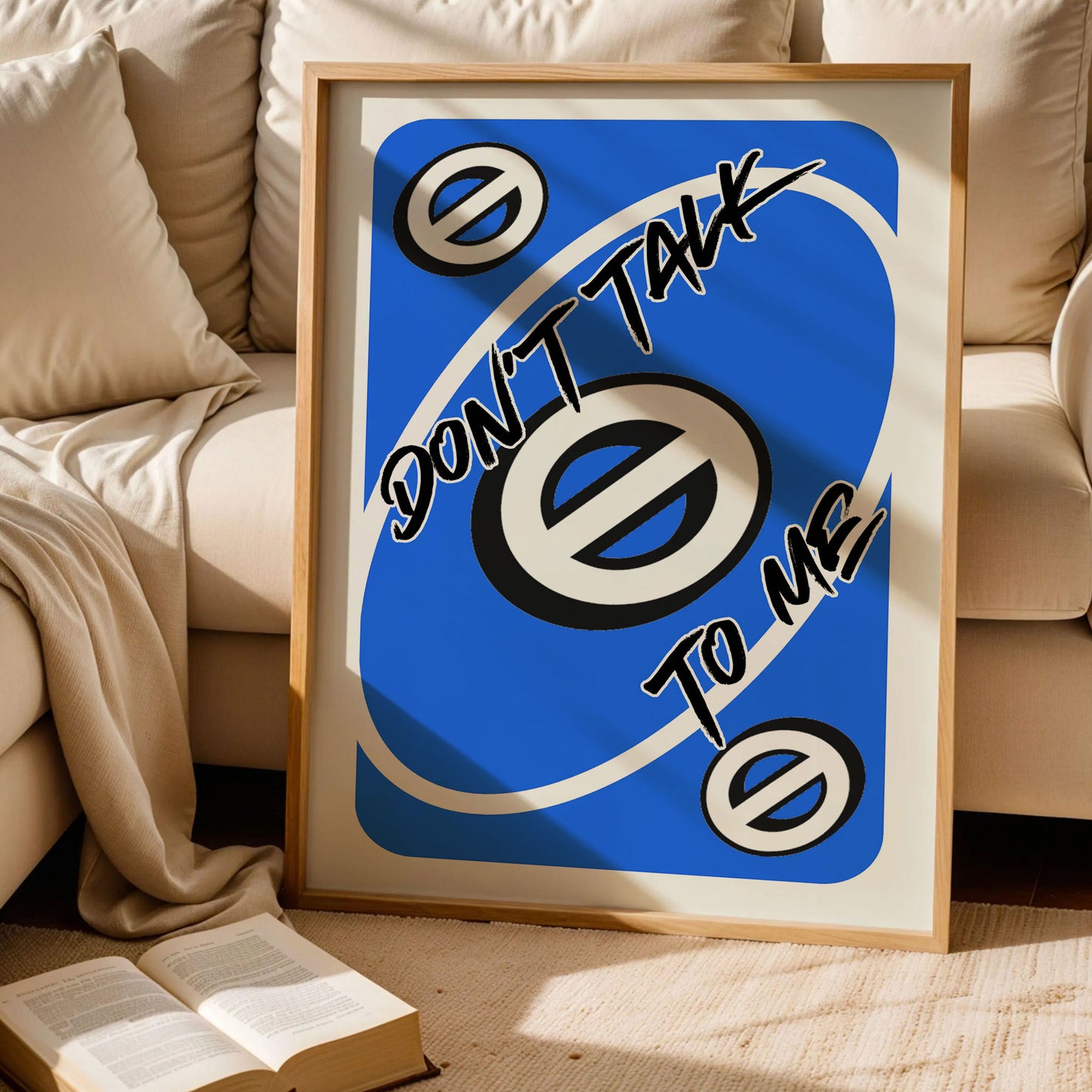 Don't Talk To Me Trendy Wall Art