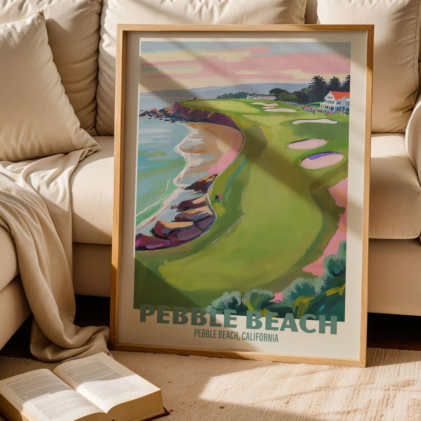 Pebble Beach Golf Poster