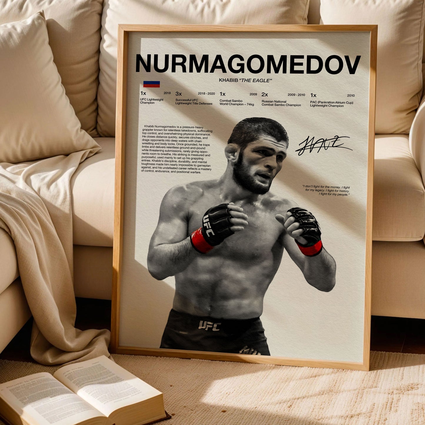 Khabib Nurmagomedov “The Eagle” Poster