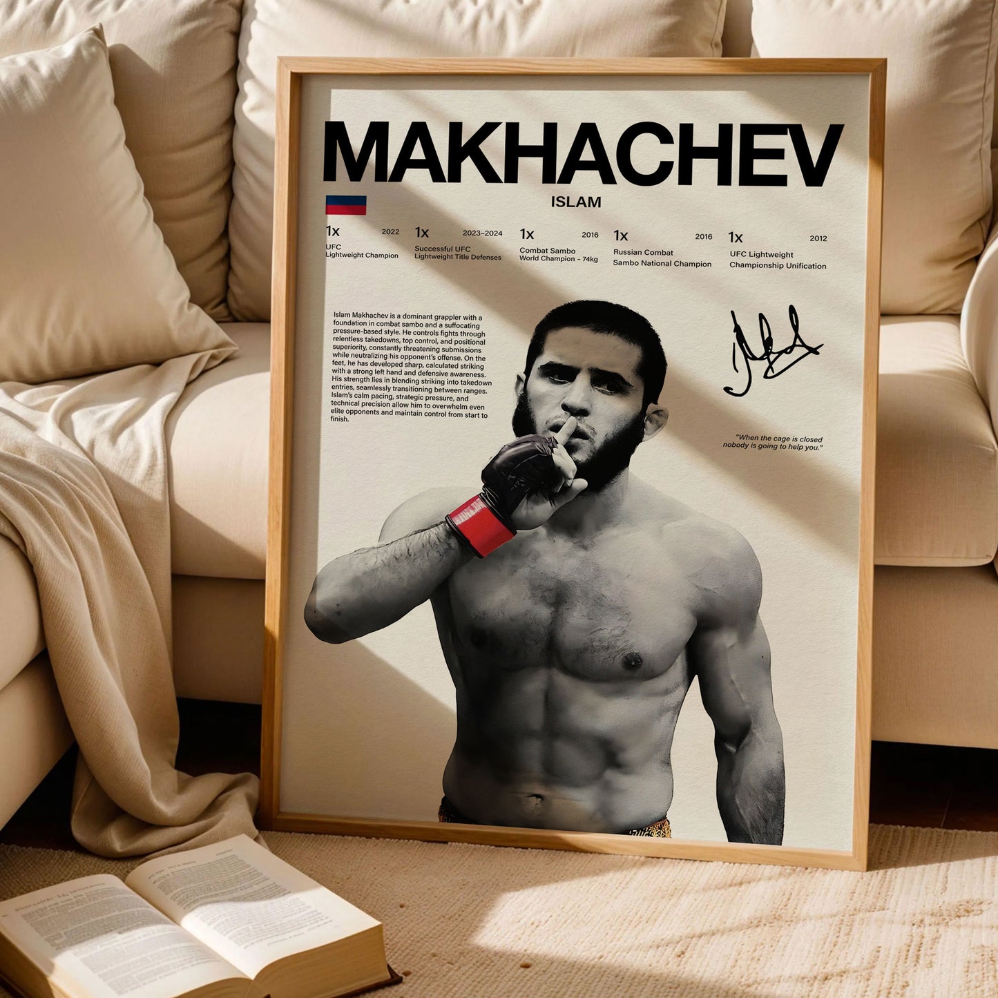Islam Makhachev Poster