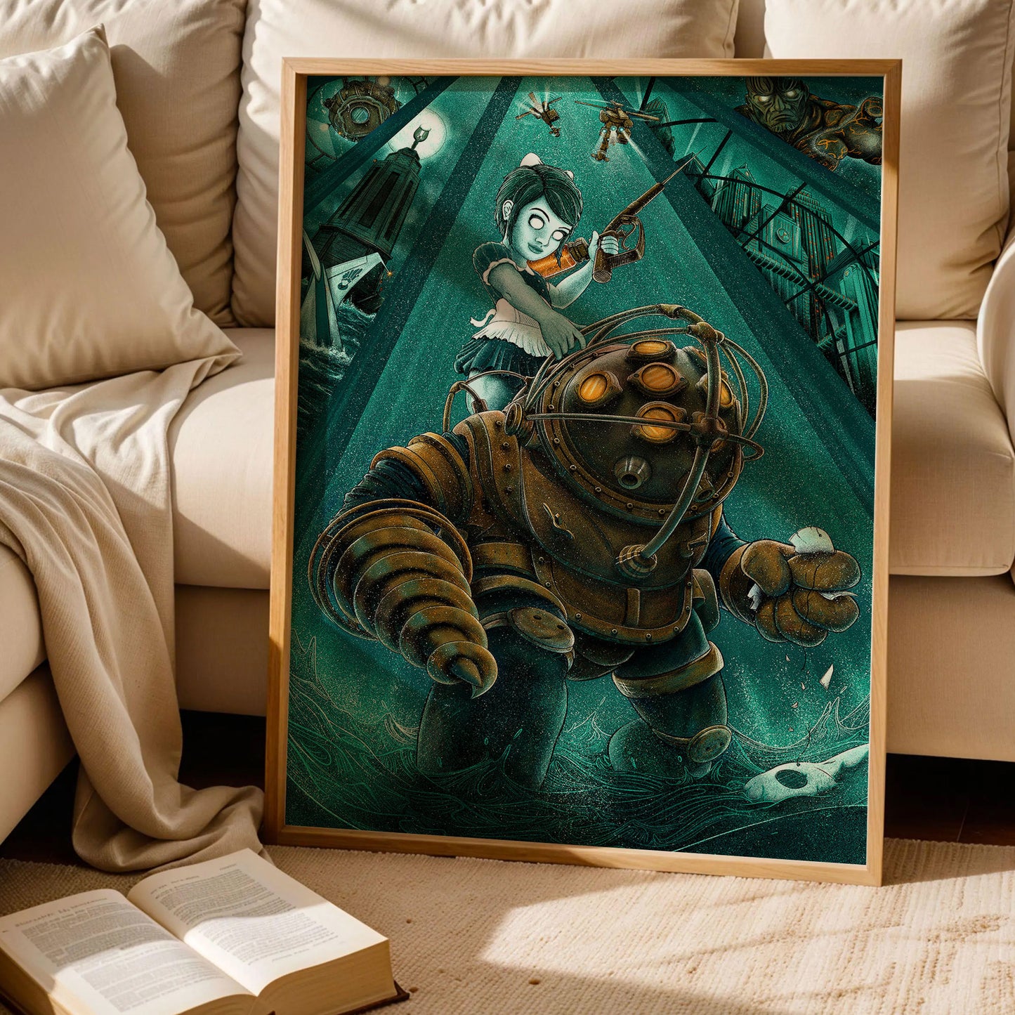 Bioshock Rapture Big Daddy Art Print