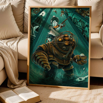 Bioshock Rapture Big Daddy Art Print