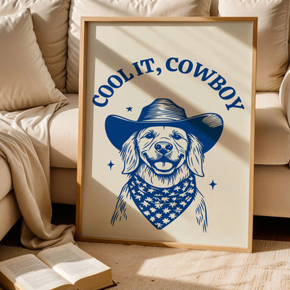 Cool It Cowboy Dog Wall Art
