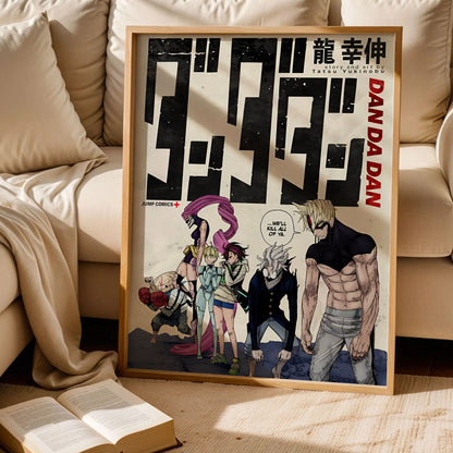 Momo Ayase and Okarun Dandadan Anime Poster