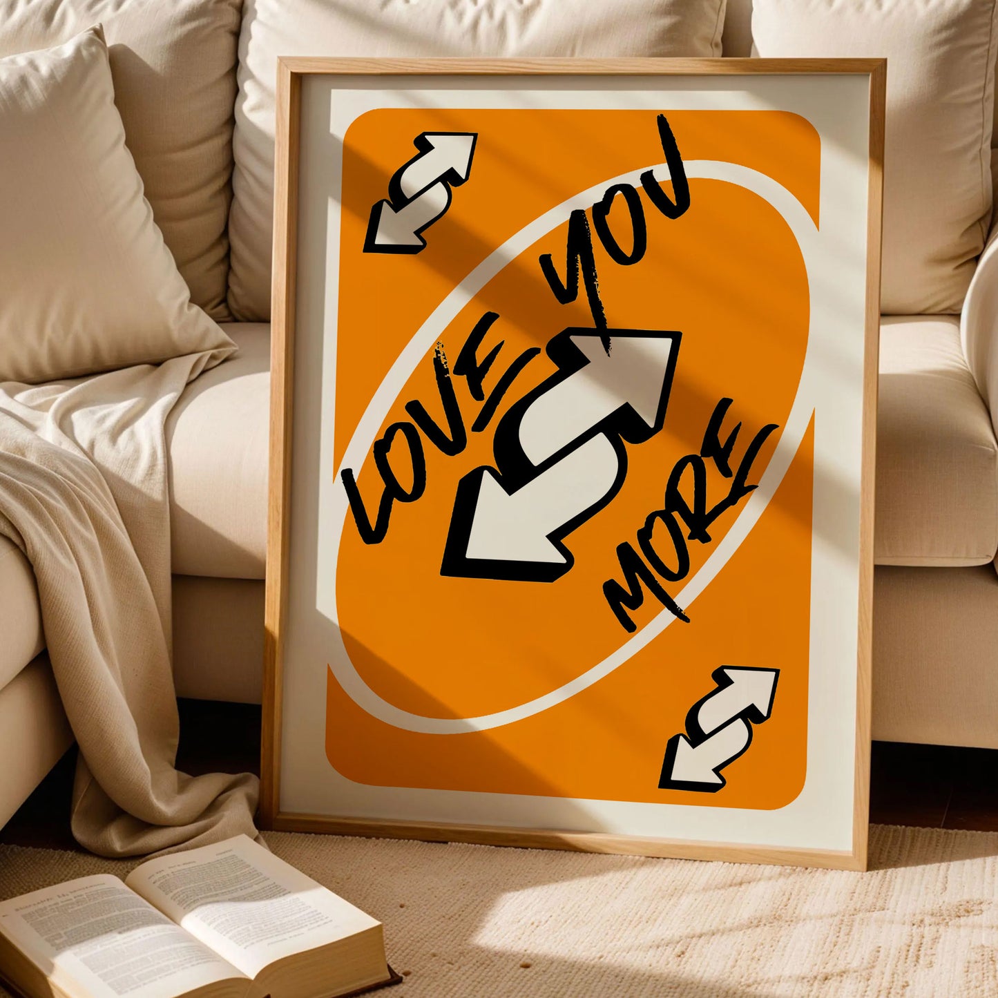 Love You More Uno Wild Card Print