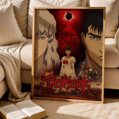 Guts and Griffith Anime Poster