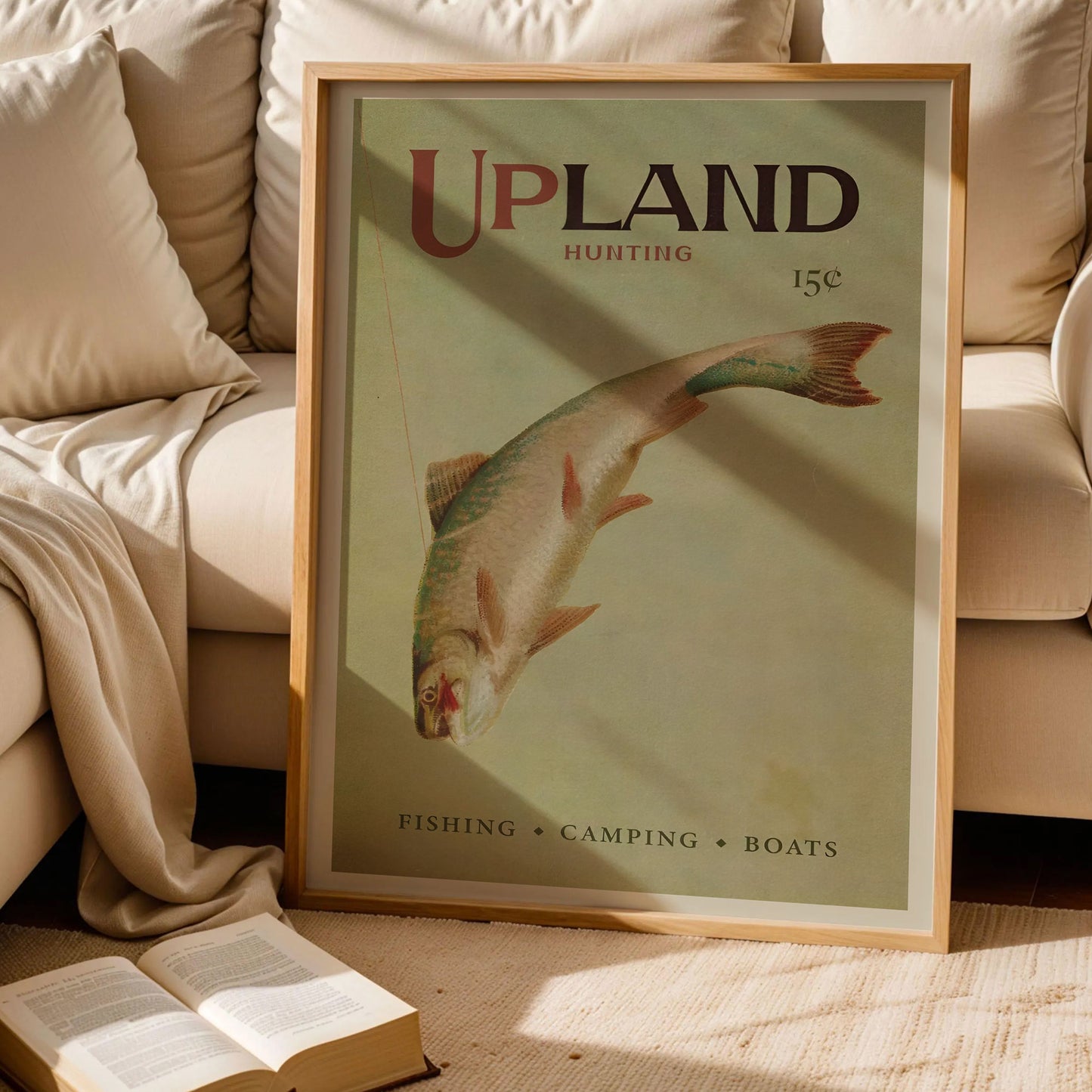 Lake Trout Fishing Print