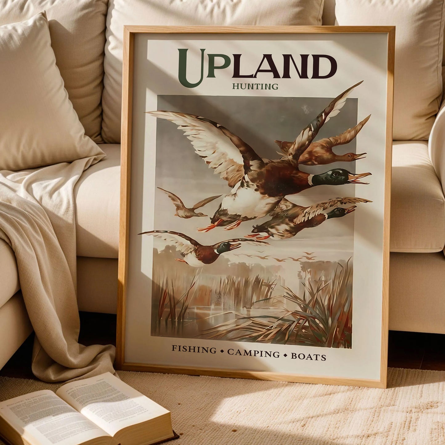 Retro Mallard Hunting Print