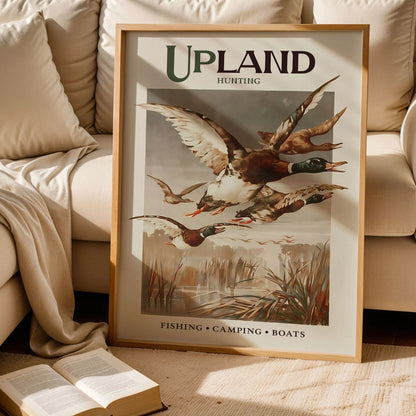 Retro Mallard Hunting Print