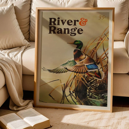 Retro Duck River Ranger Poster