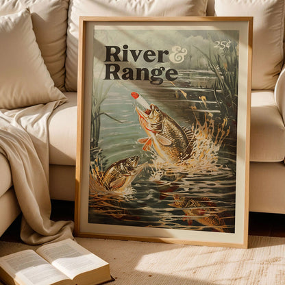 Retro Fishing Art