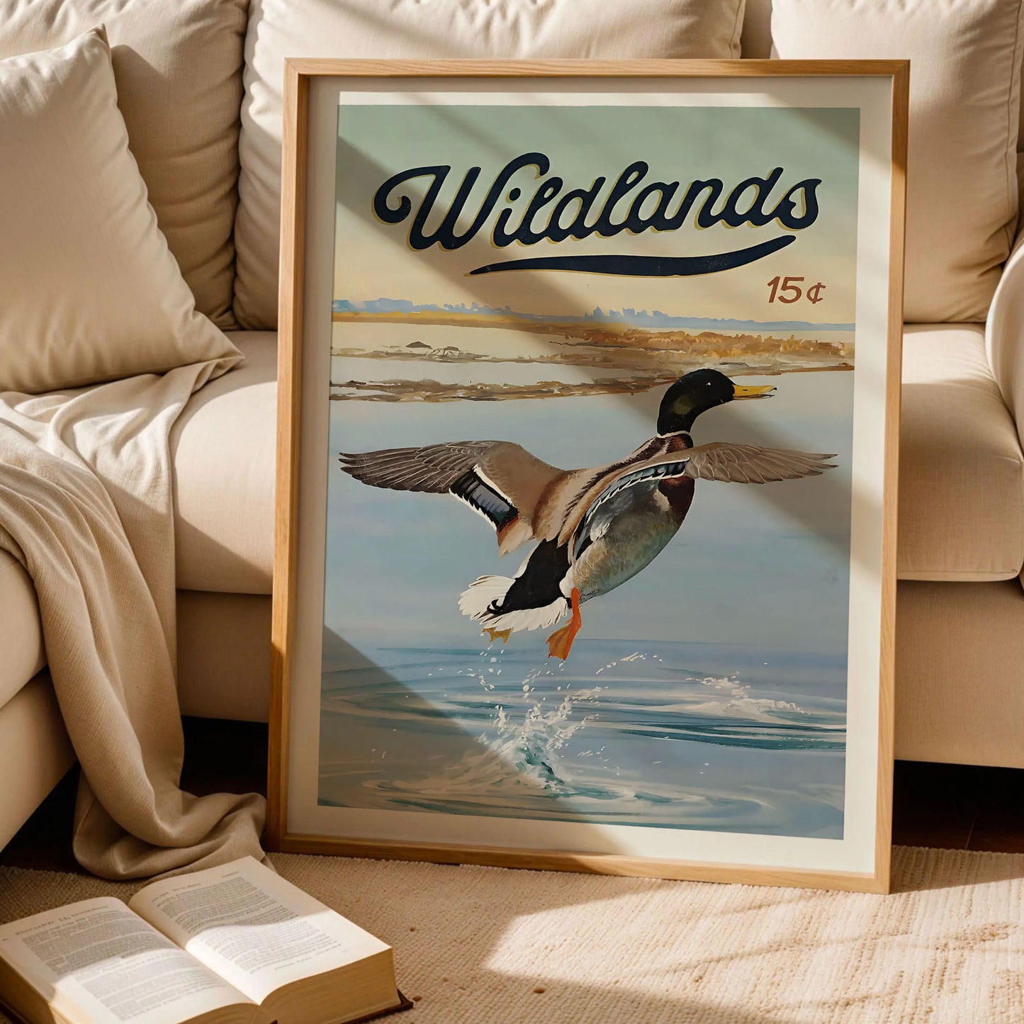 Retro Mallard Duck Print