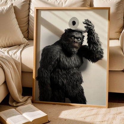 Bigfoot Toilet Wall Art