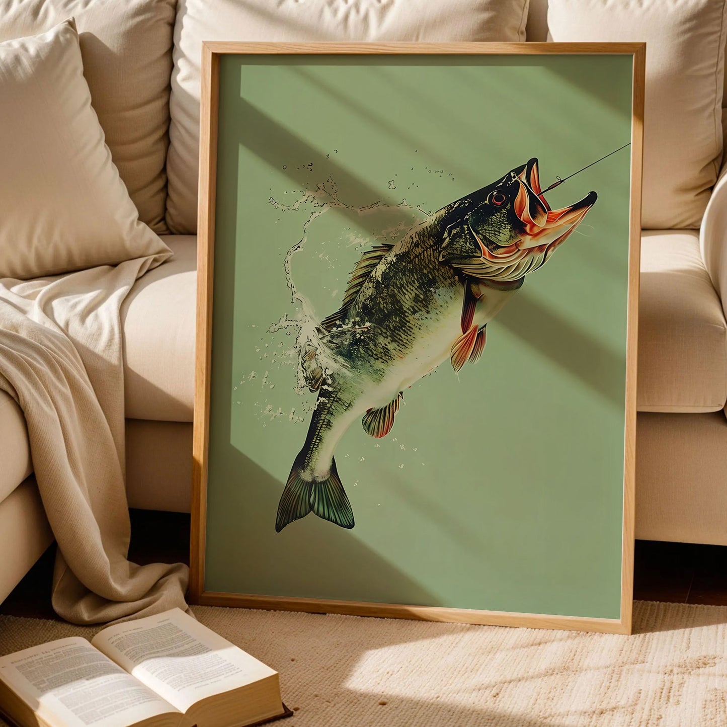 Vintage Bass Fishing Poster