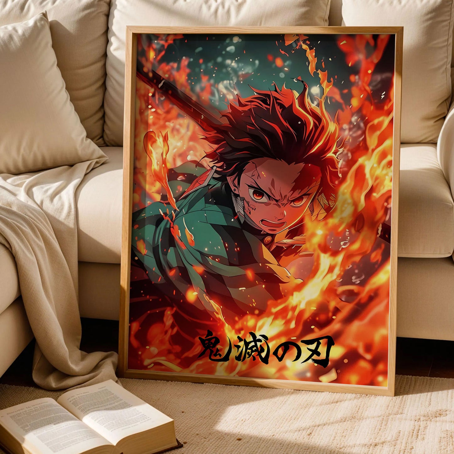 Demon Slayer Tanjiro Kamado Hinokami Kagura Poster