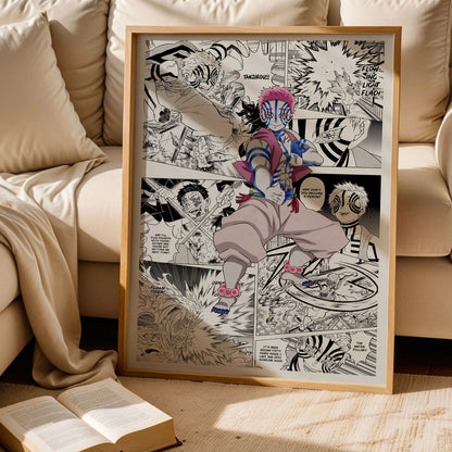 Akaza Demon Slayer Poster