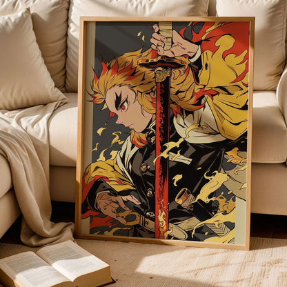 Demon Slayer Kyojuro Rengoku Poster