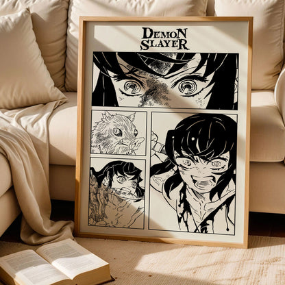 Inosuke Hashibira Kimetsu no Yaiba Poster