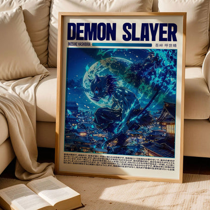 Inosuke Hashibira Demon Slayer Poster