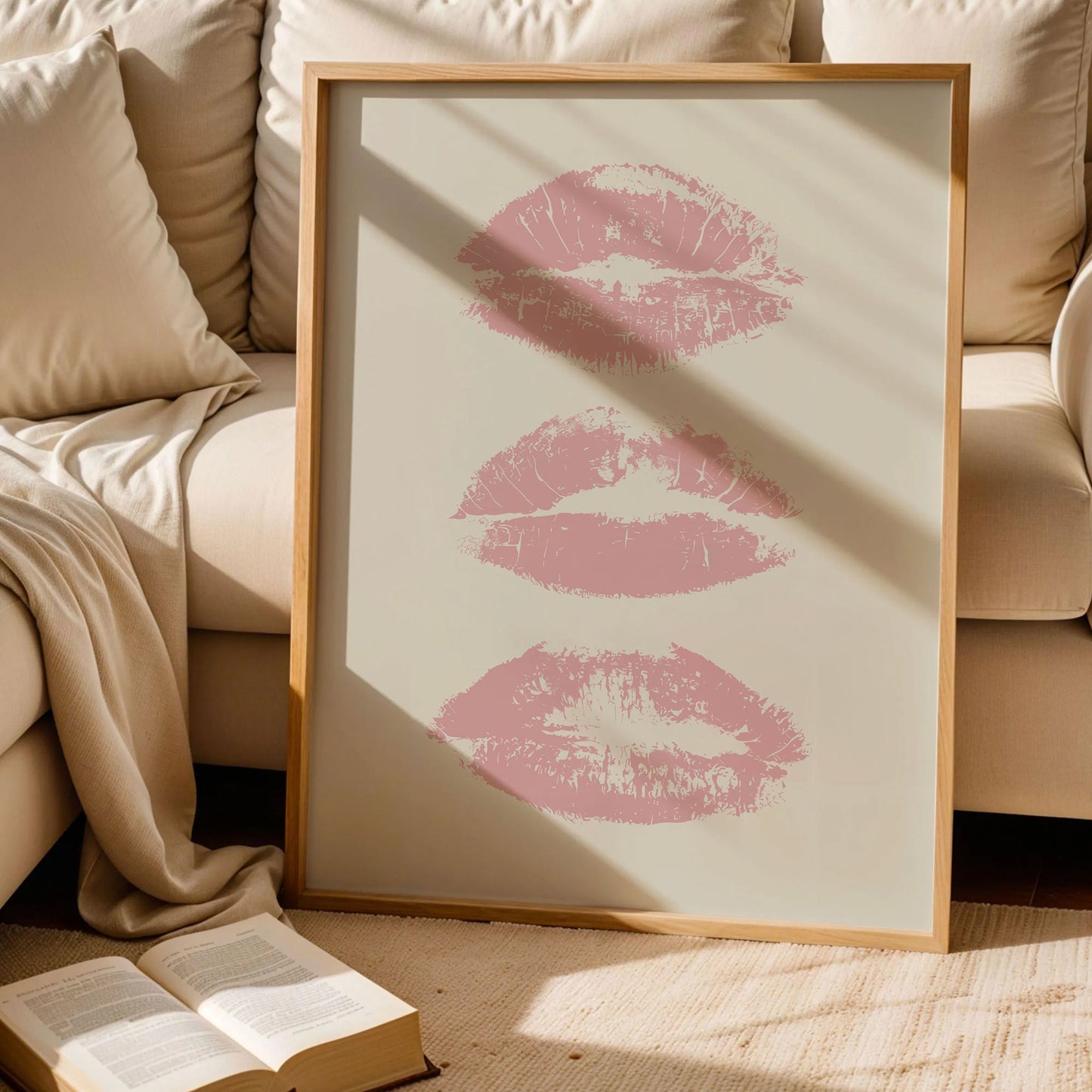 Kiss Lips Trendy Wall Art