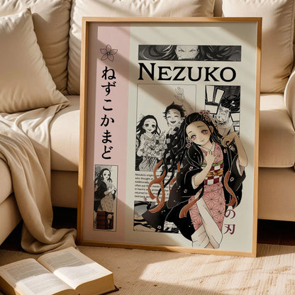 Nezuko Kamado Kimetsu no Yaiba Poster