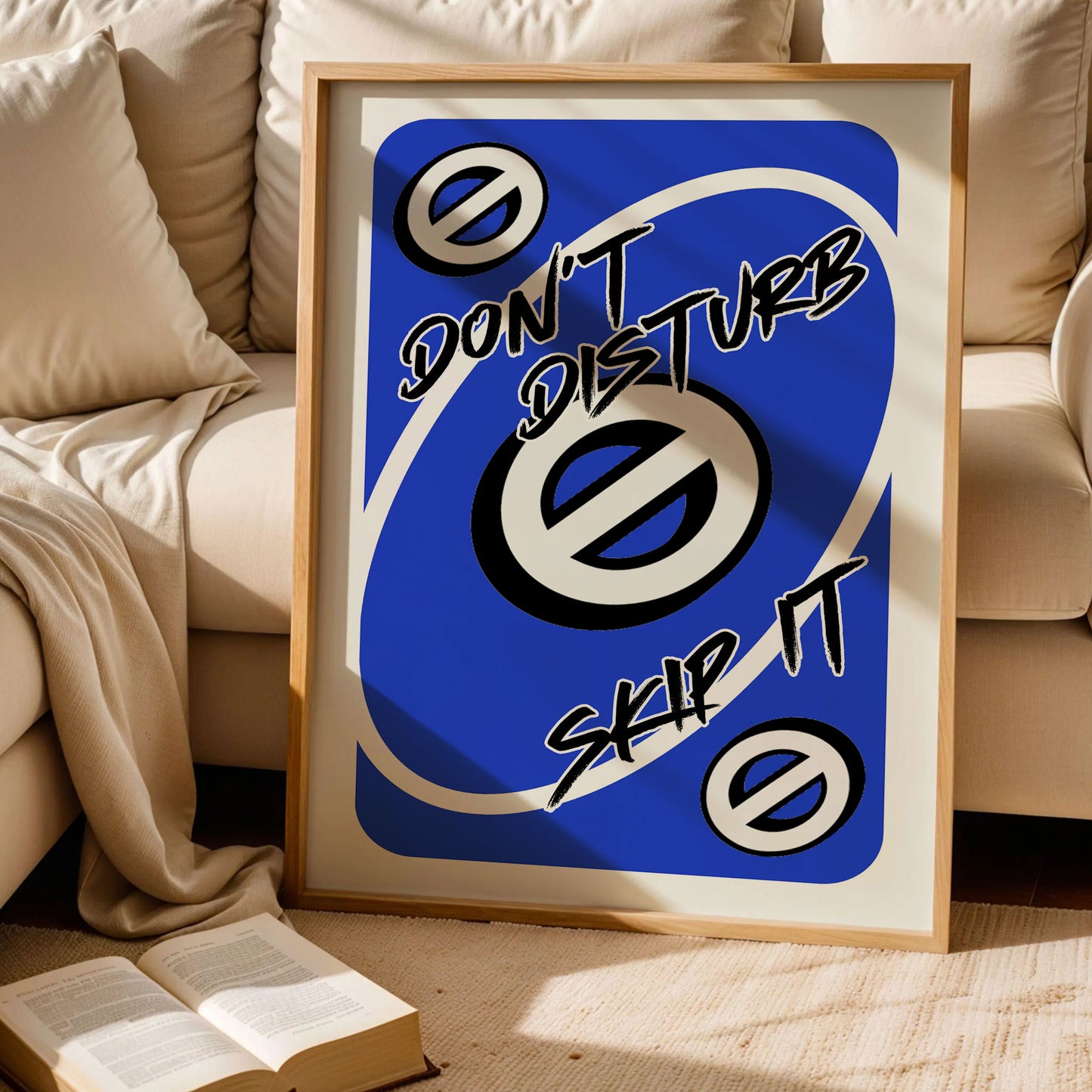 Don't Disturb Skeep Trendy Modern Wall Art