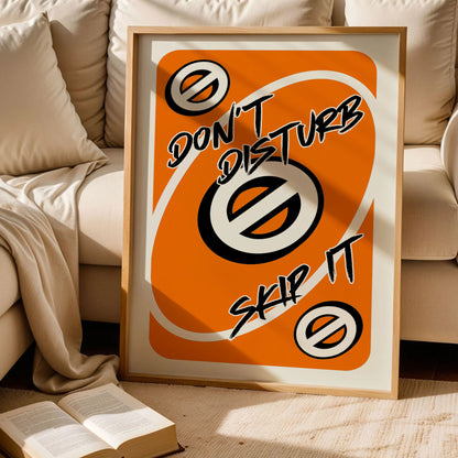 Don't Disturb Skeep It Wall Art