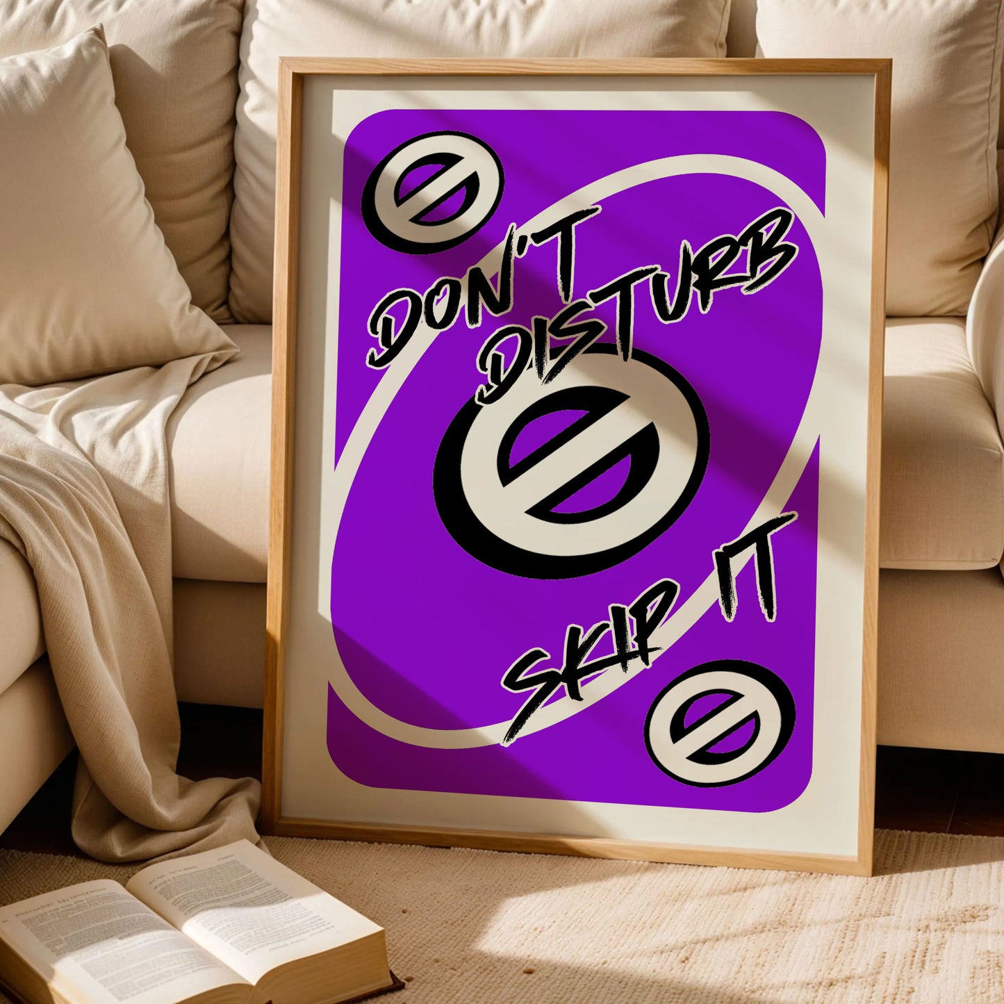 Don't Disturb Skeep It Game Playing Cards Poster