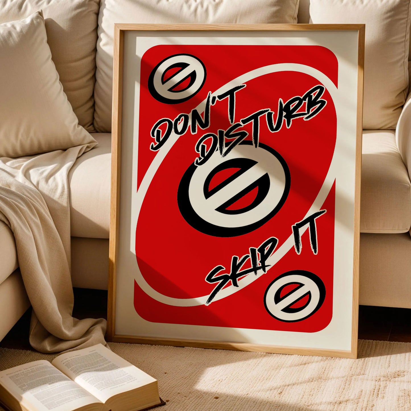 Don't Disturb Skeep It Uno Style Print