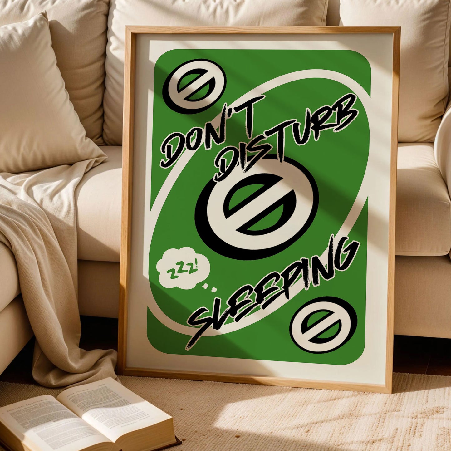 Don't Disturb Sleeping Reverse Card Print