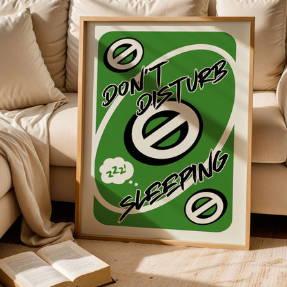Don't Disturb Sleeping Reverse Card Print
