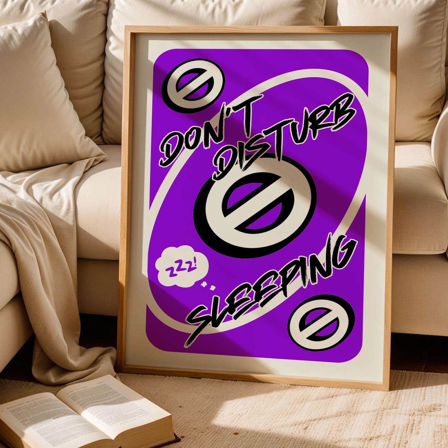 Don't Disturb Sleeping Uno Poster