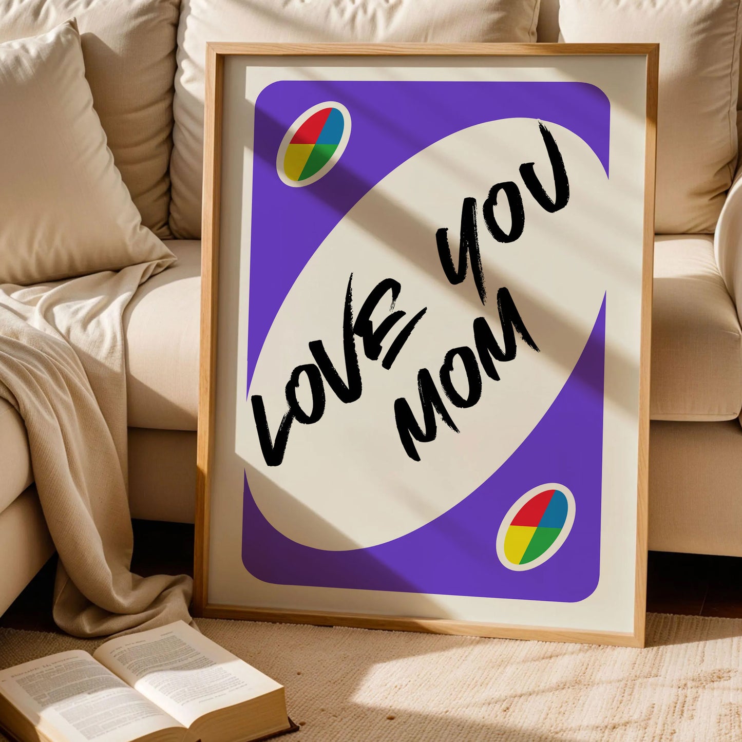Love You Mom Poster Gift For Mother