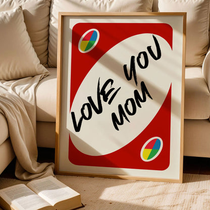 Love You Mom Wall Art