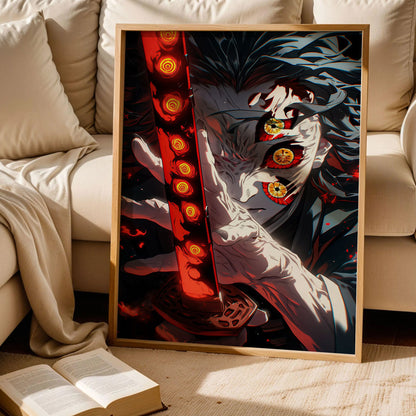 Kokushibo Demon Slayer Anime Poster