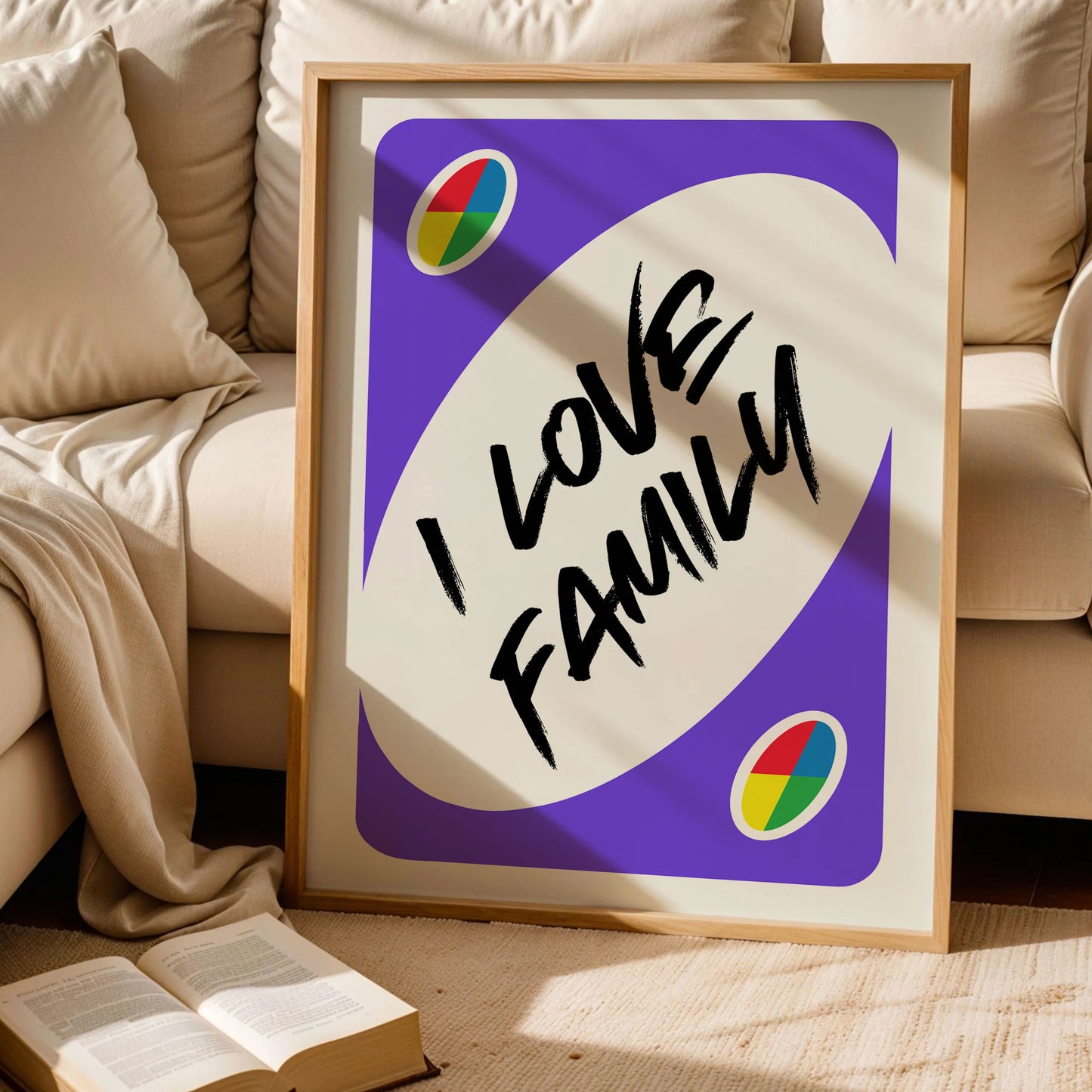 I Love Family Uno Trendy Poster