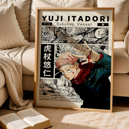 Saturo Gojo Yuji Itadori Poster