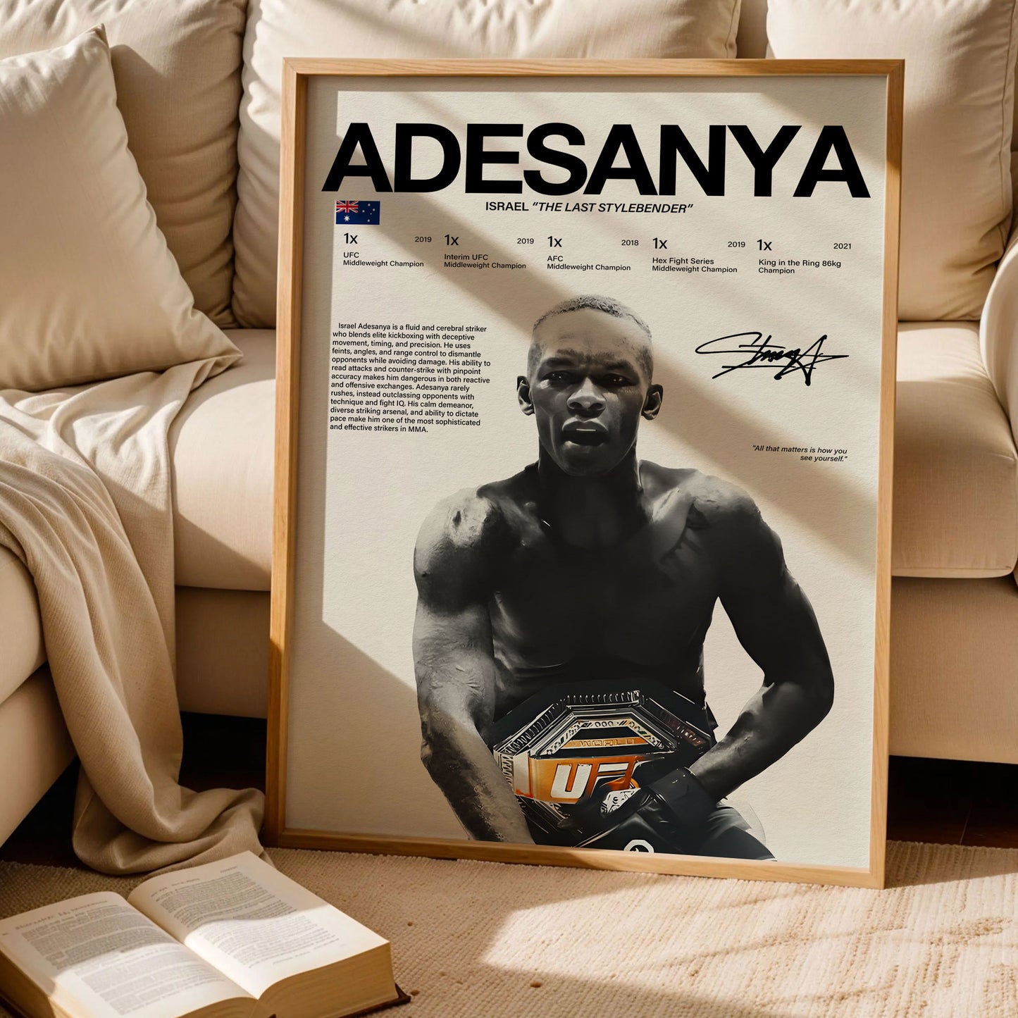 Israel Adesanya Poster