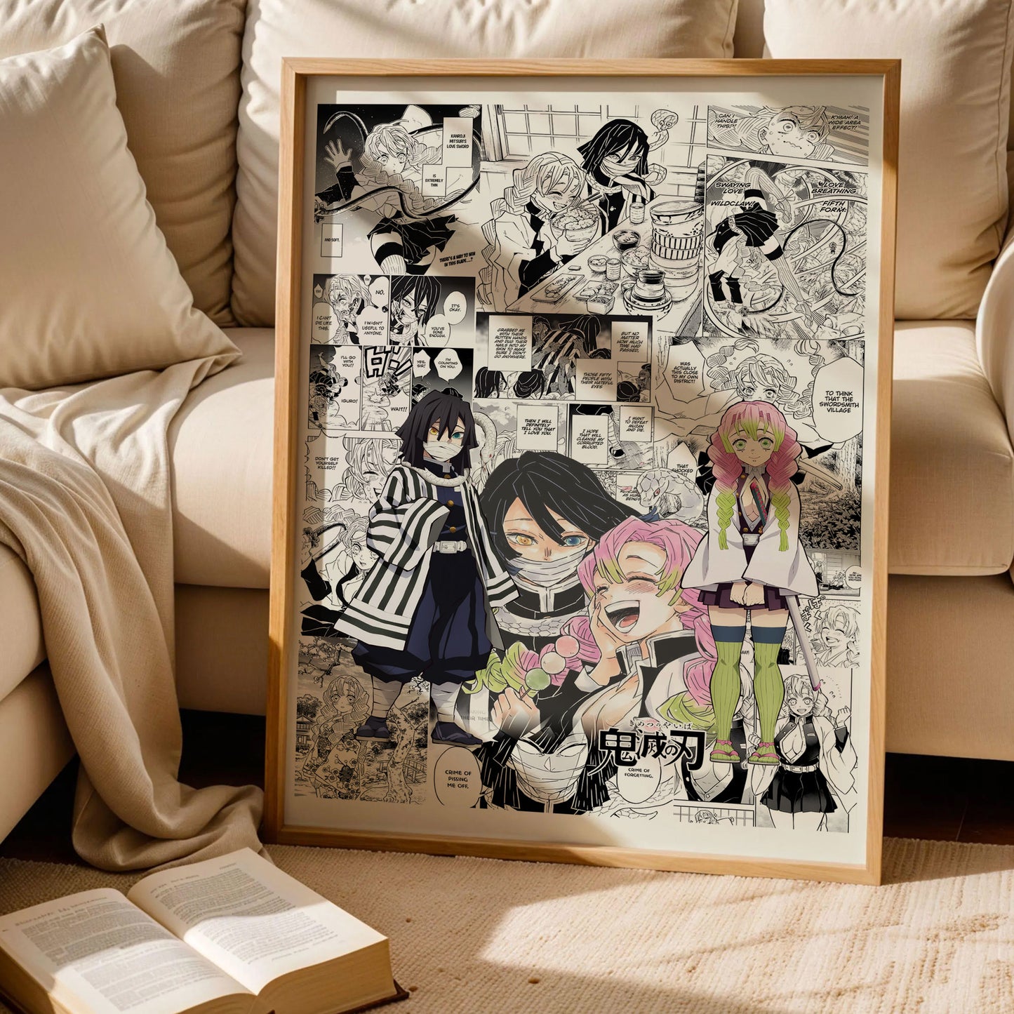 Obanai Iguro and Mitsuri Demon Slayer Poster