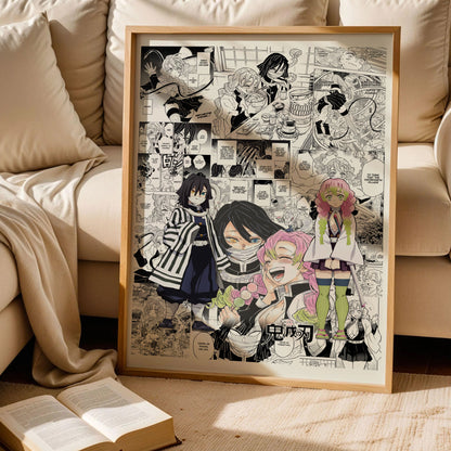 Obanai Iguro and Mitsuri Demon Slayer Poster
