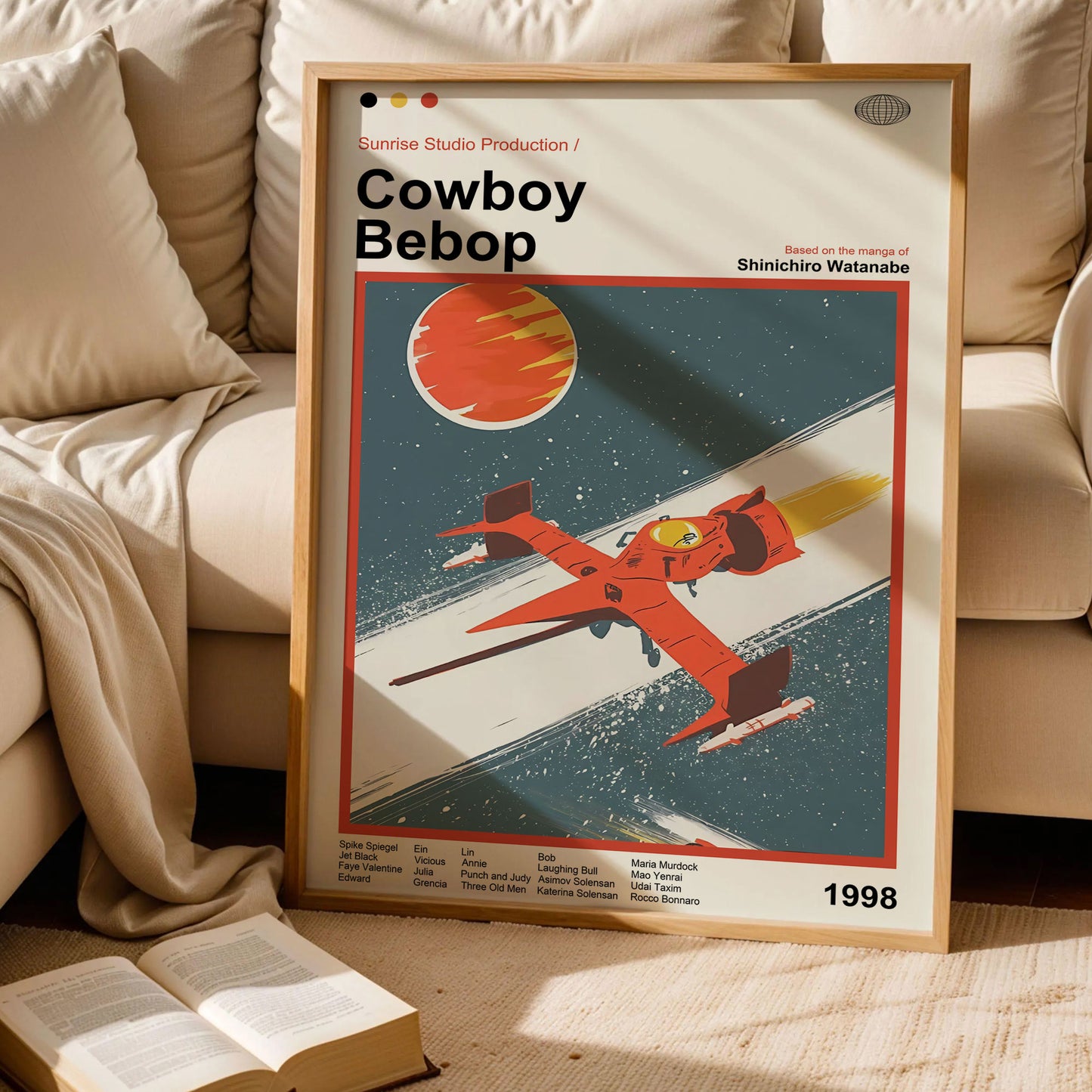 Cowboy Bebop Swordfish Spaceship Poster
