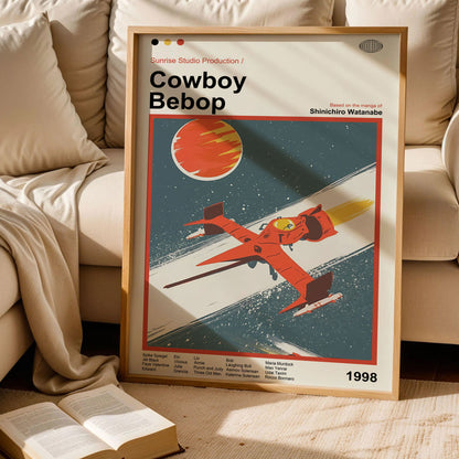 Cowboy Bebop Swordfish Spaceship Poster