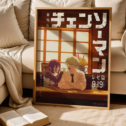 Denji and Reze, Chainsaw Man Poster