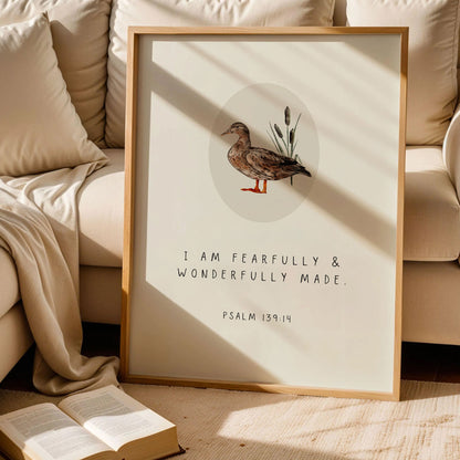 Duck Bible Verse Prints