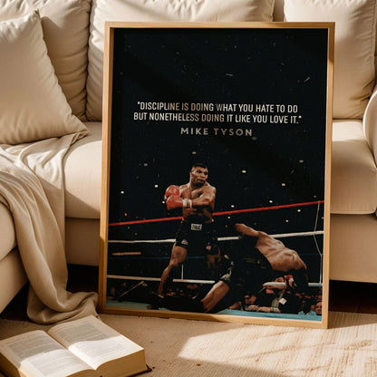 Mike Tyson Quote Poster