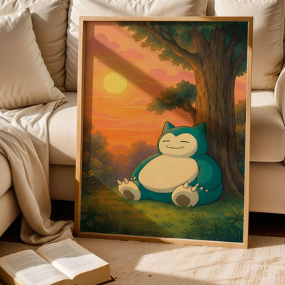 Pokemon Snorlax Poster