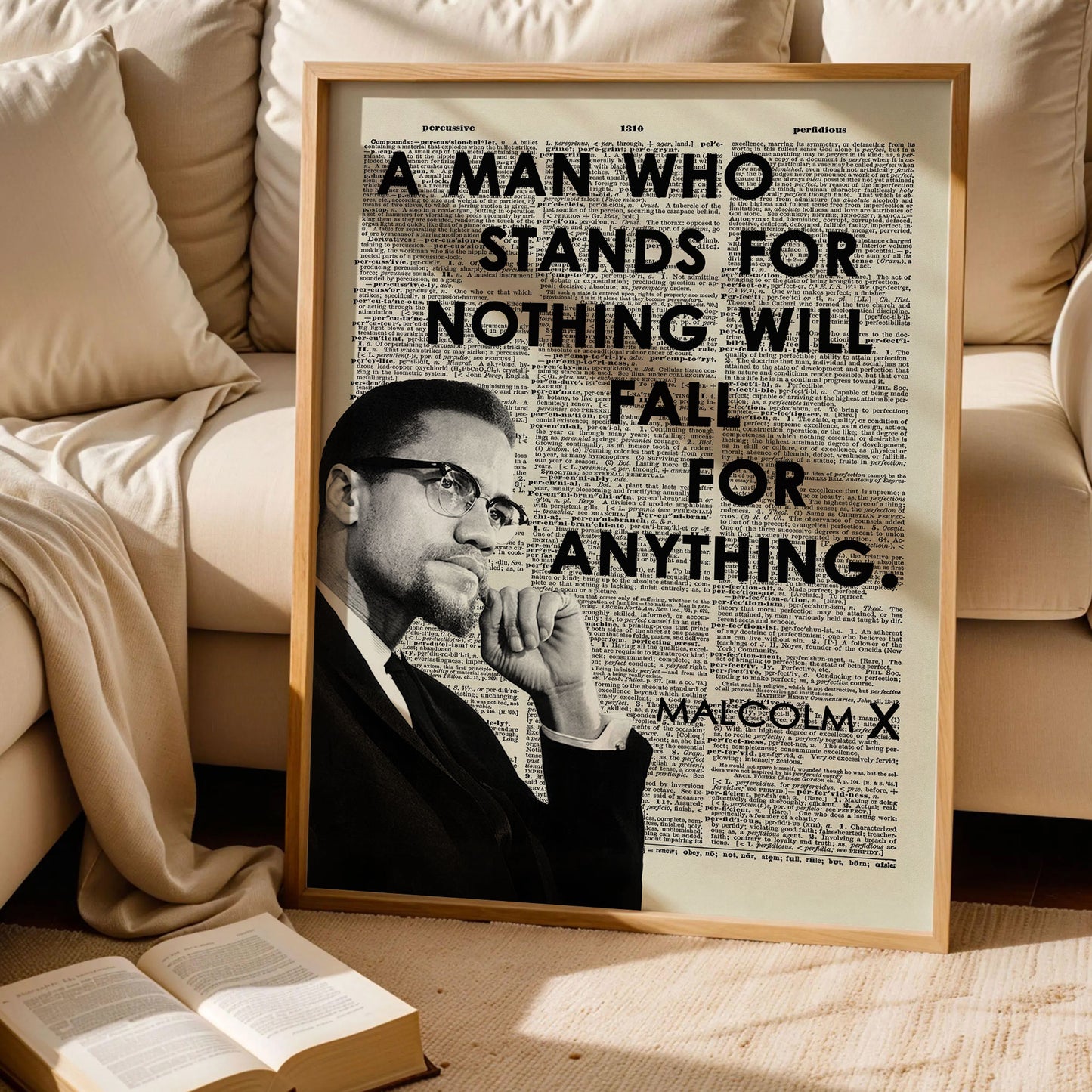 Malcolm X Black History Month Poster