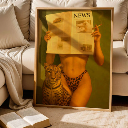 Retro Leopard Marlboro Cigarette Art
